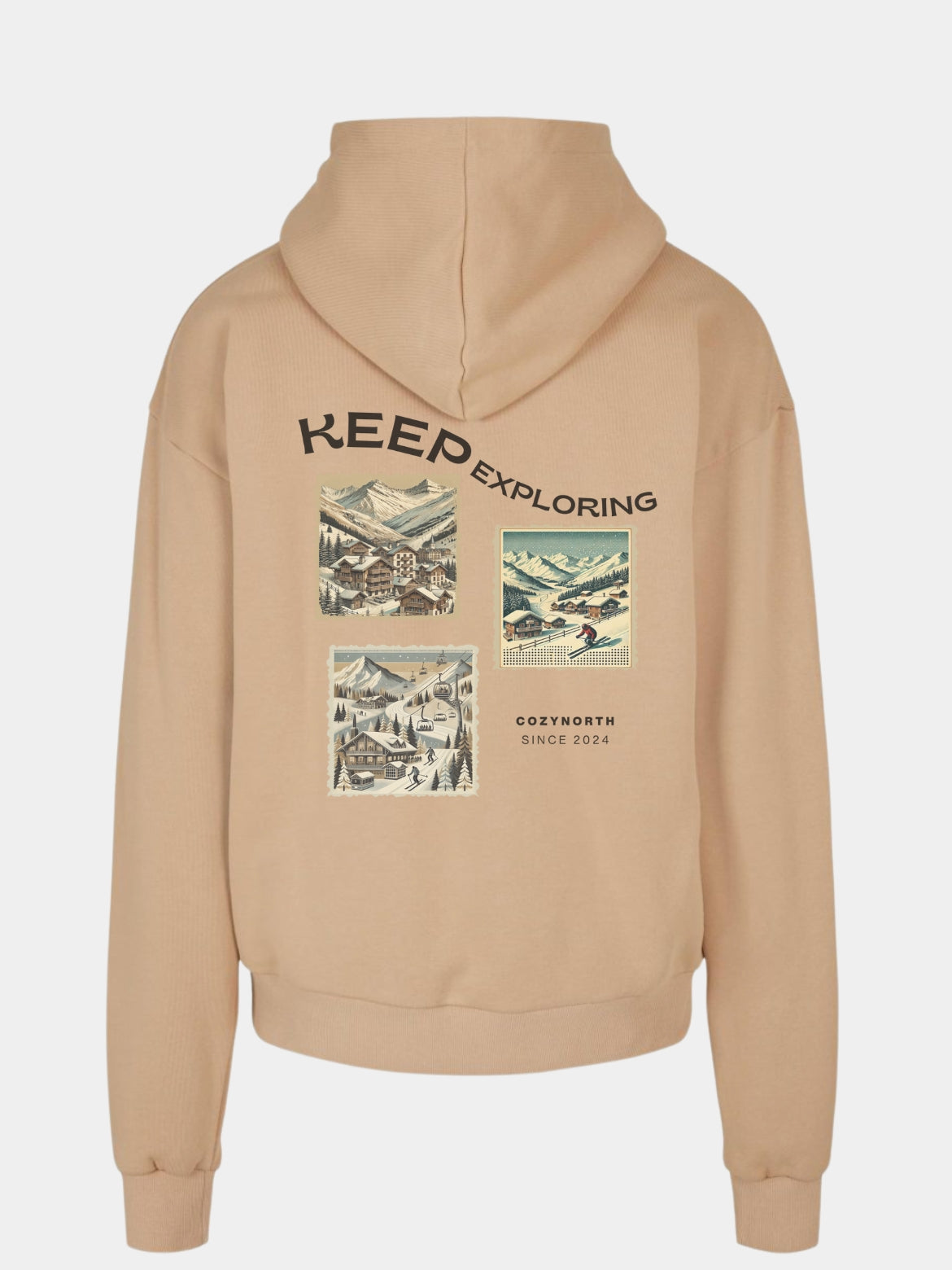 CozyNorth premium snowboard hoodie – oversized passform, vindtät och inspirerad av streetwear