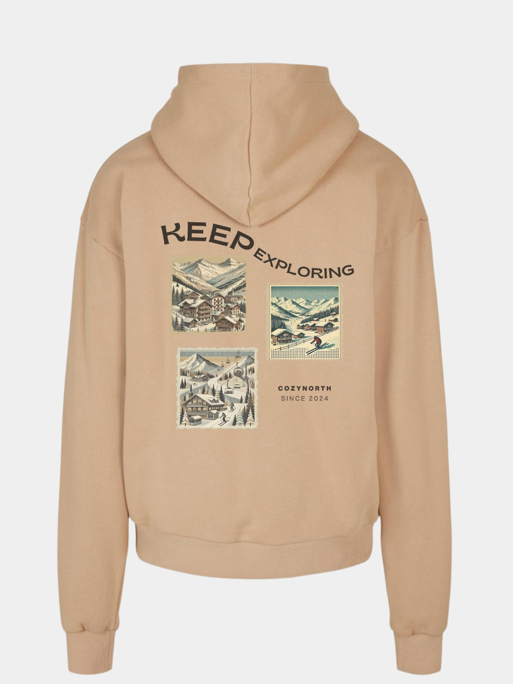 CozyNorth premium snowboard hoodie – oversized passform, vindtät och inspirerad av streetwear