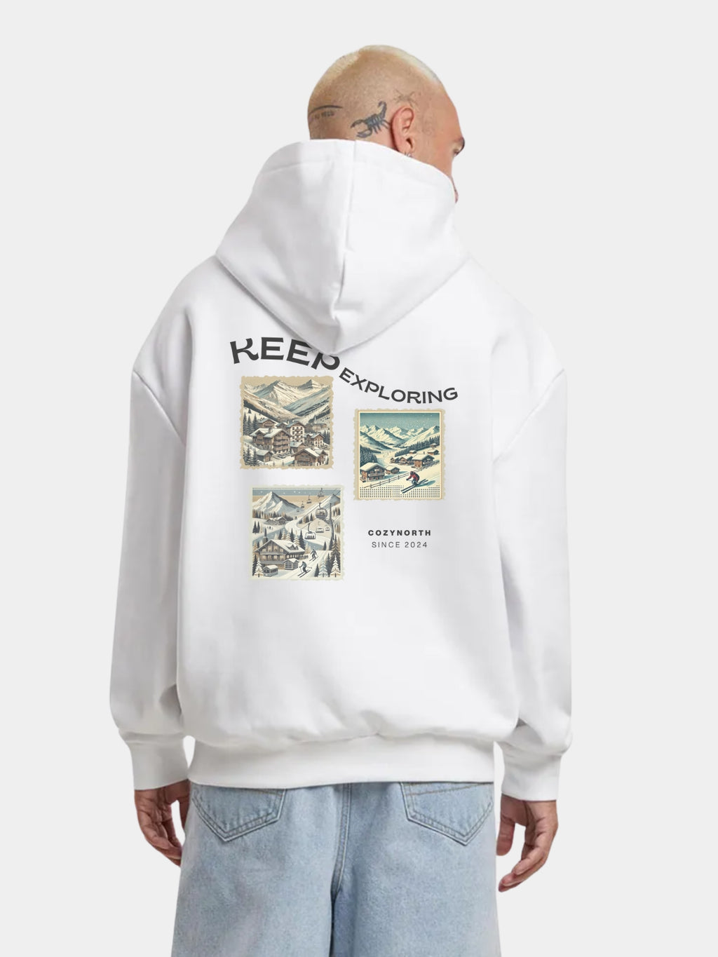 "Keep exploring" - Heavy Hoodie